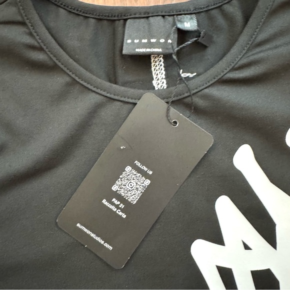 SUMWON for SHEIN fitted short sleeve top, size M, NWT - Picture 4 of 9